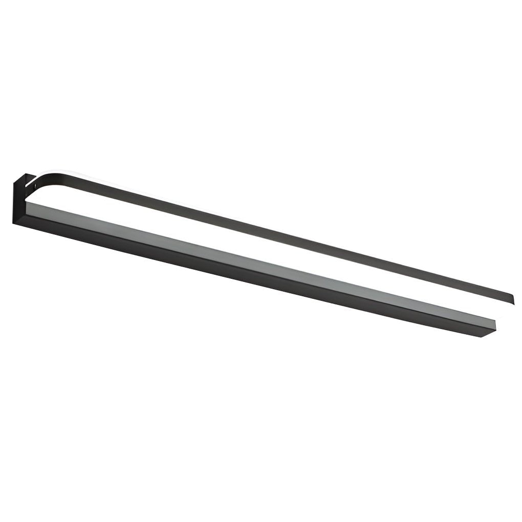 Modern LED Bathroom Vanity Light with Polished Iron Trim