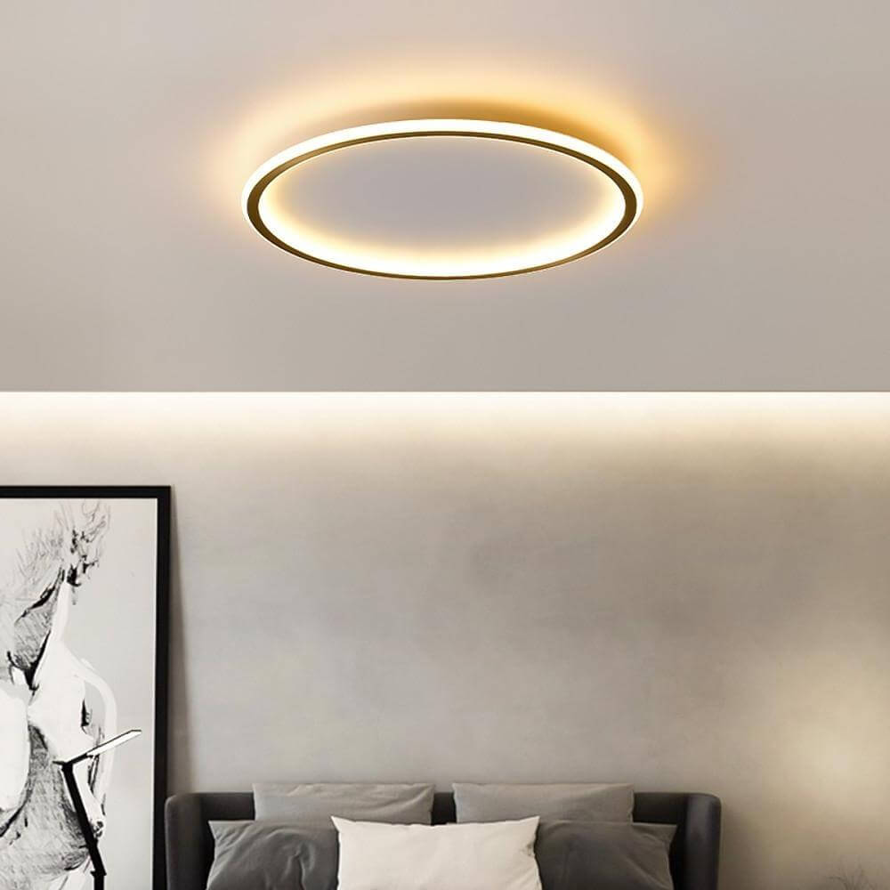 Modern Circle LED Flush Mount Ceiling Light - Minimalist Design