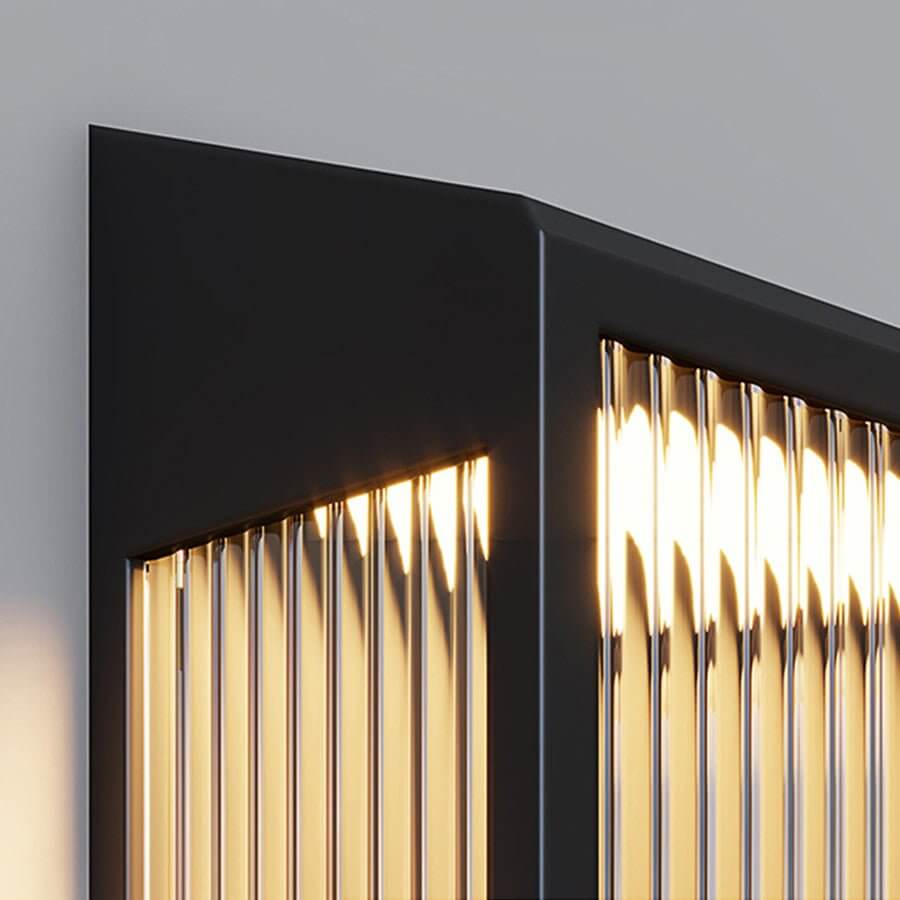 Modern Vertical Ripped Acrylic LED Outdoor Wall Lamp Waterproof