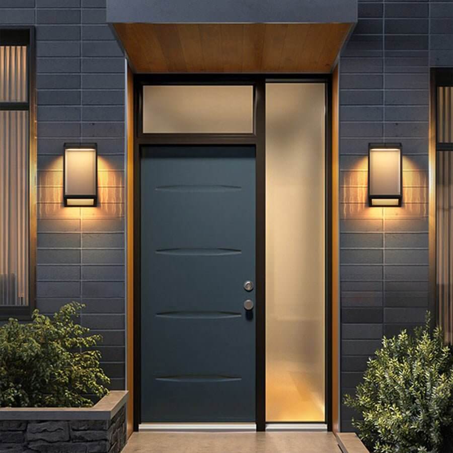 Modern Vertical Ripped Acrylic LED Outdoor Wall Lamp Waterproof
