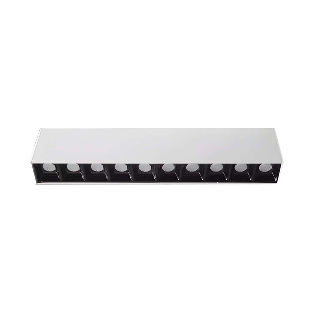 Linear LED Ceiling Downlight Fixture - Modern Aluminum Surface Mount