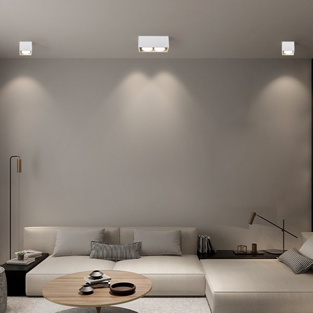 Adjustable Surface Mount Spotlight - Aluminum Box Downlight