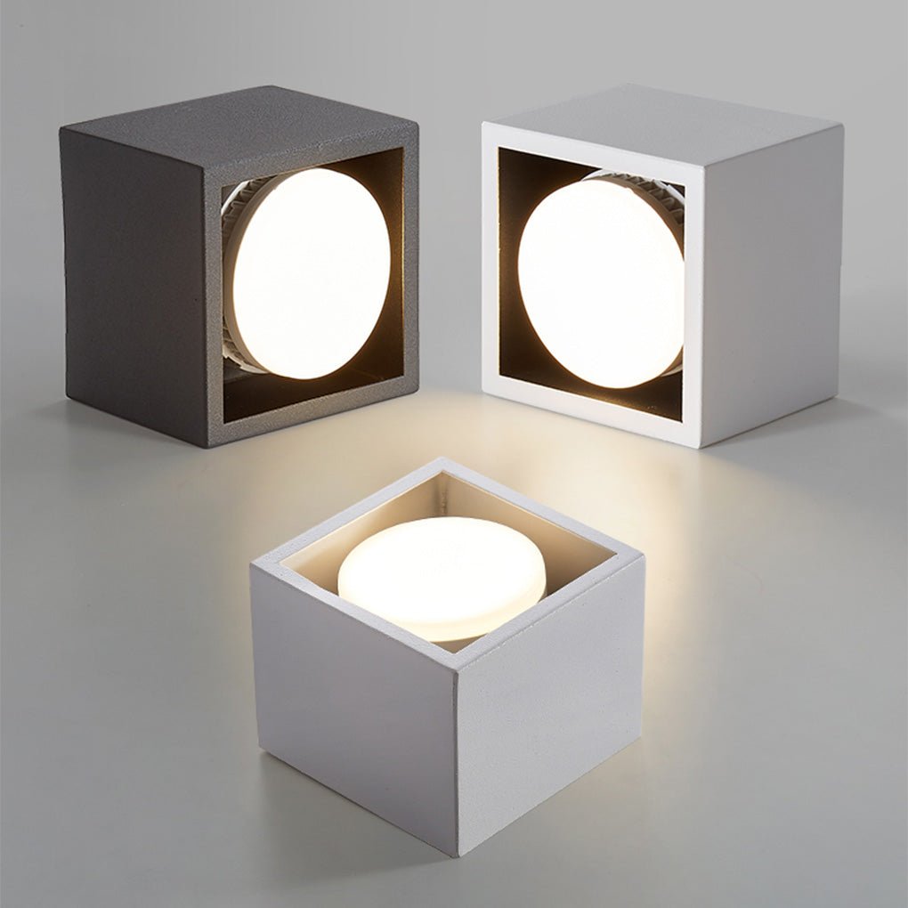 Adjustable Surface Mount Spotlight - Aluminum Box Downlight
