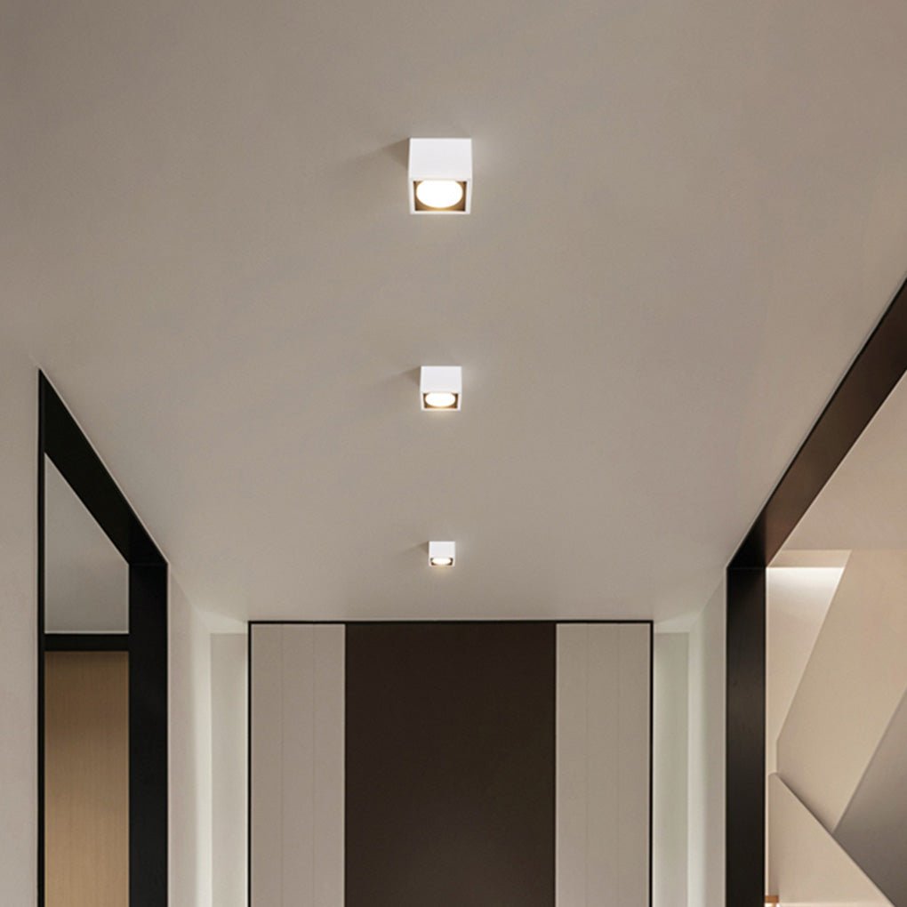 Adjustable Surface Mount Spotlight - Aluminum Box Downlight