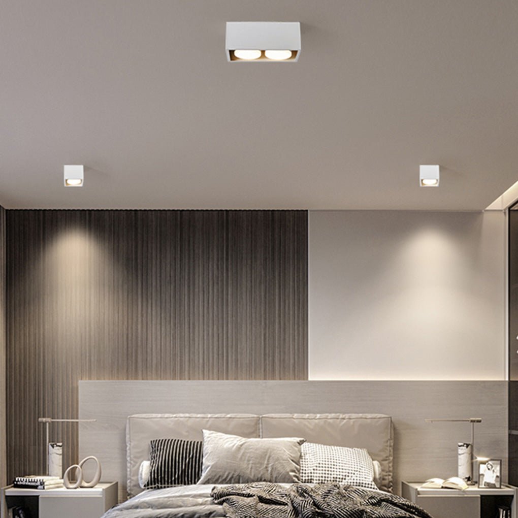 Adjustable Surface Mount Spotlight - Aluminum Box Downlight