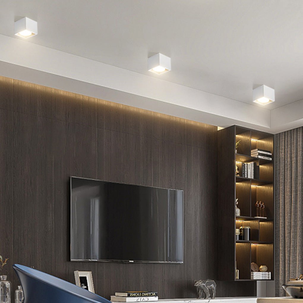 Adjustable Surface Mount Spotlight - Aluminum Box Downlight