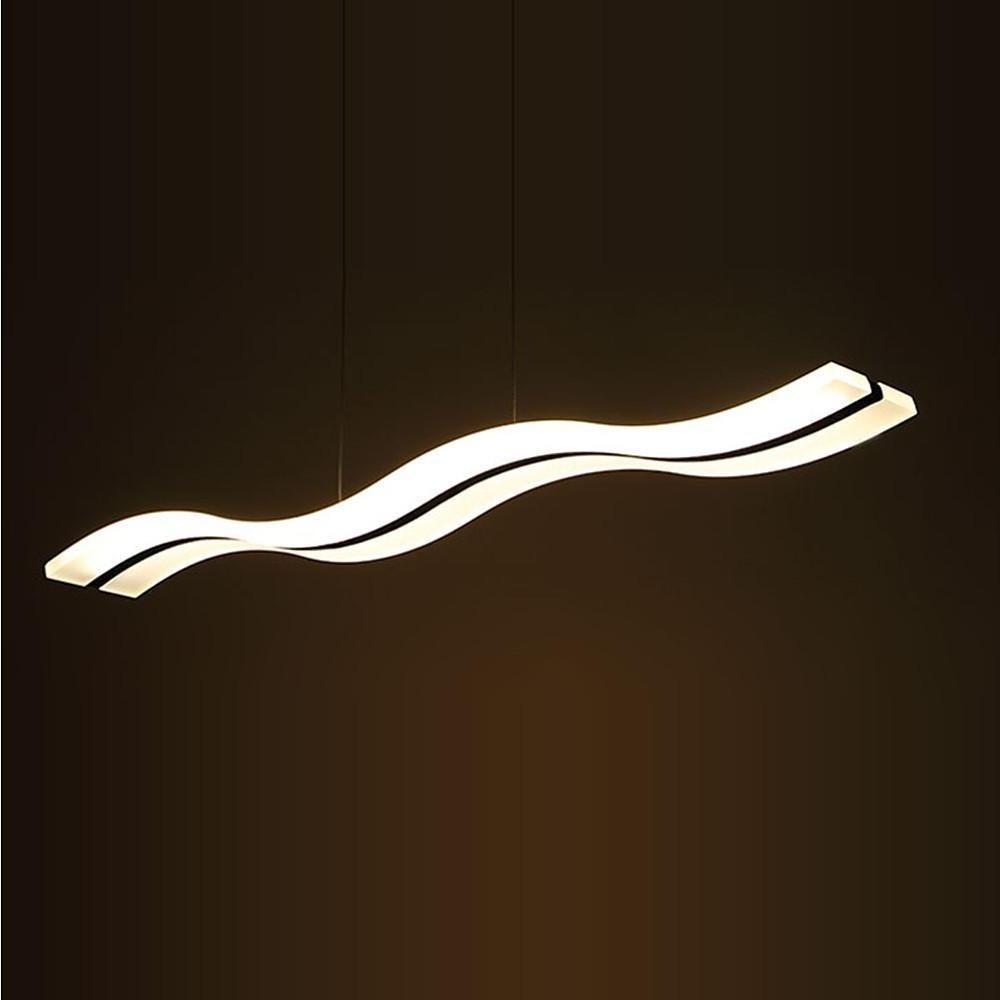 Wavy Acrylic Dimmable LED Pendant Light Modern Chandelier
