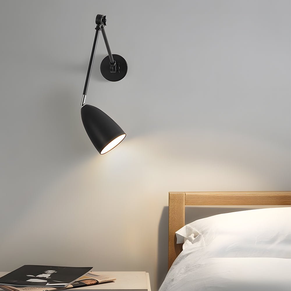 Modern Swing Arm Wall Sconce with 3 Adjustable Joints & LED