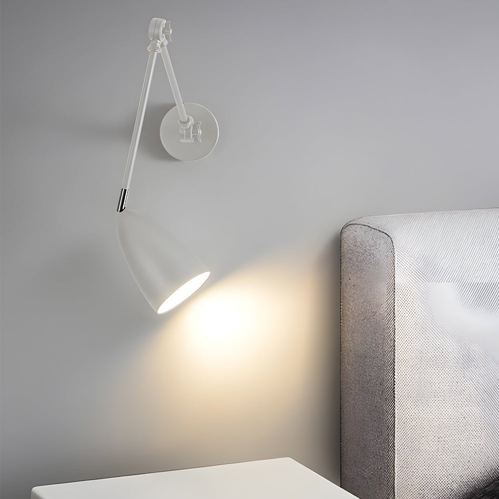 Modern Swing Arm Wall Sconce with 3 Adjustable Joints & LED