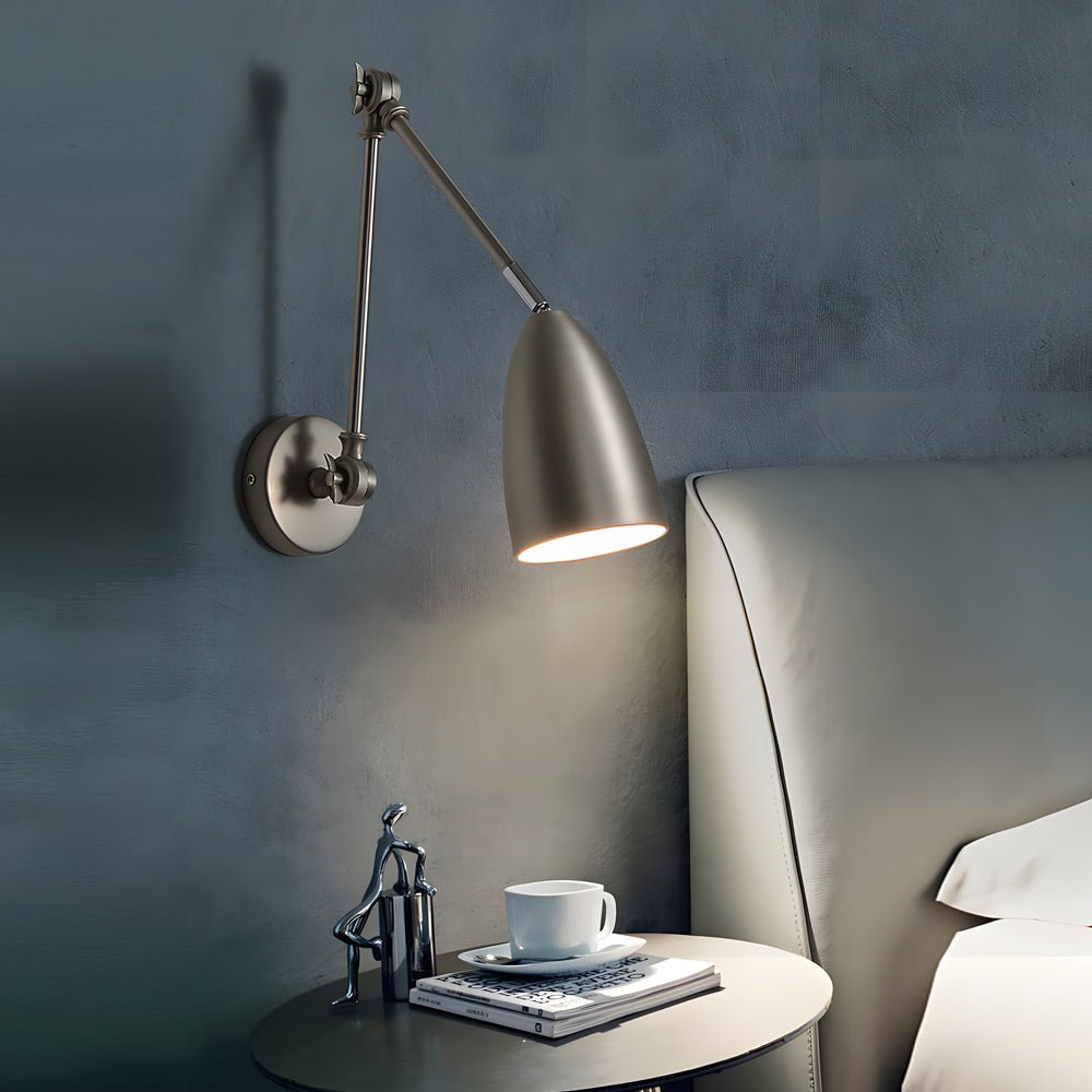 Modern Swing Arm Wall Sconce with 3 Adjustable Joints & LED