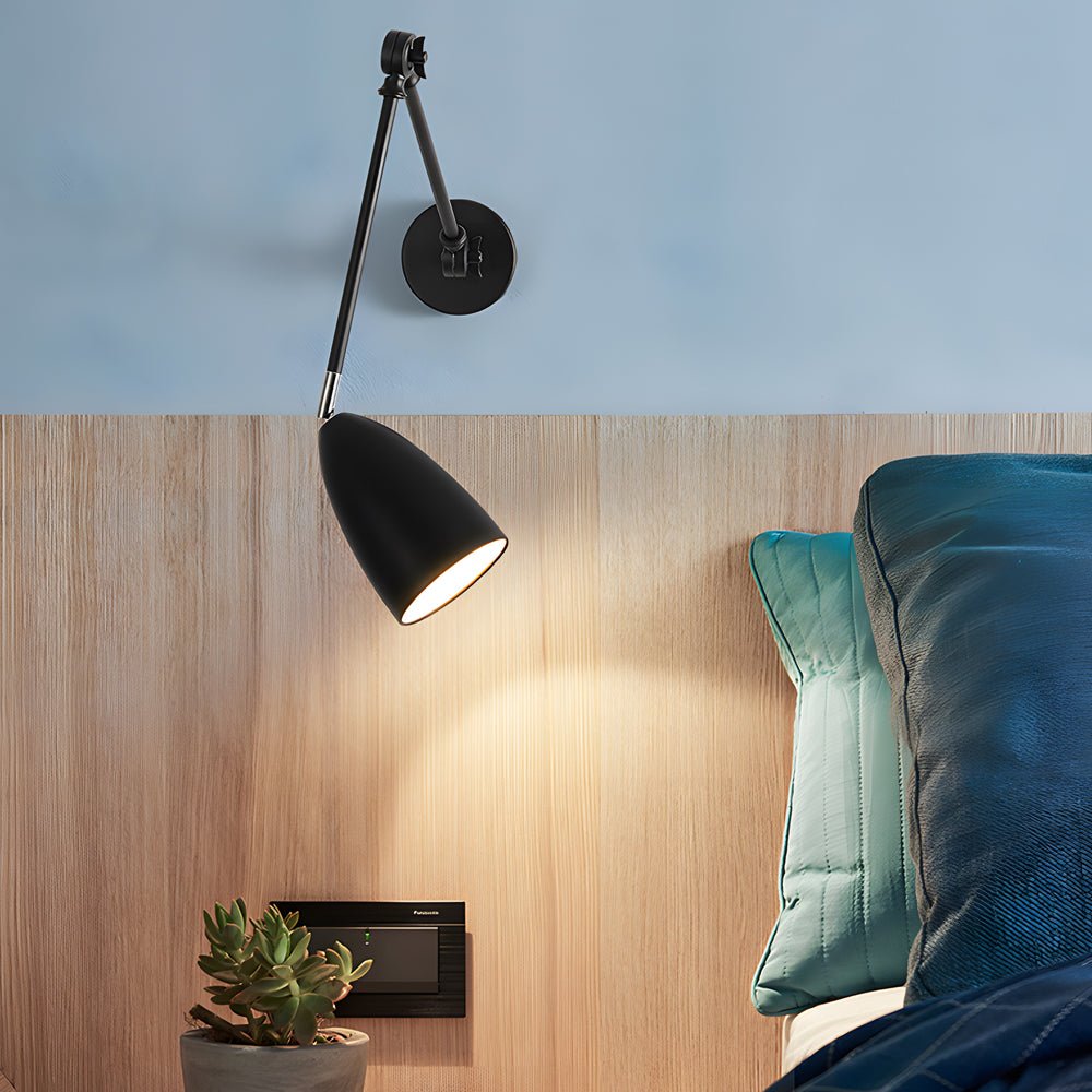Modern Swing Arm Wall Sconce with 3 Adjustable Joints & LED