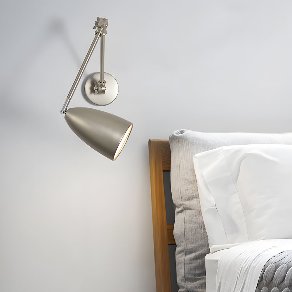 Modern Swing Arm Wall Sconce with 3 Adjustable Joints & LED