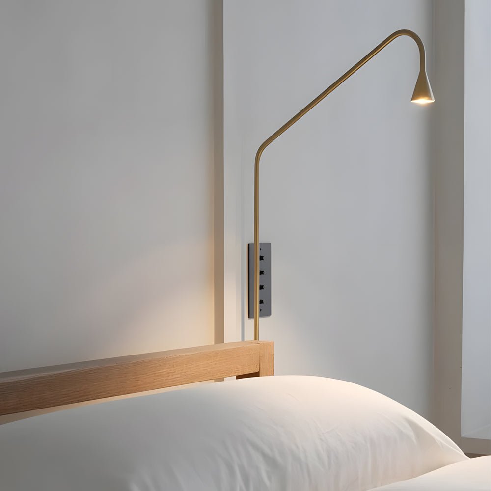 Adjustable Swing Arm Wall Lamp - Modern Minimalist Iron Sconce