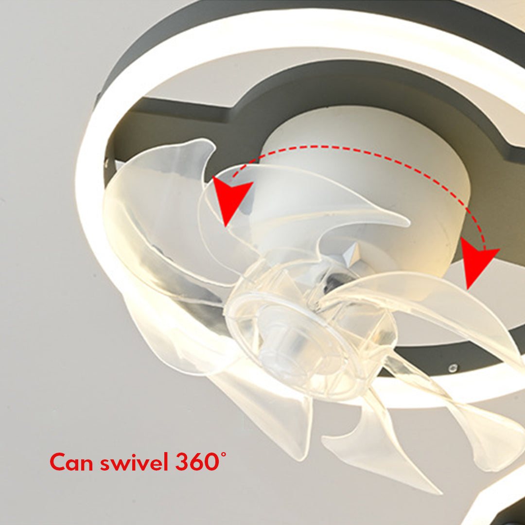 Fighter Jet Ceiling Fan Light with Inbuilt LED for Kids Room