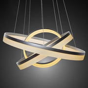 Adjustable 3-Ring Dimmable LED Chandelier Modern Pendant Light
