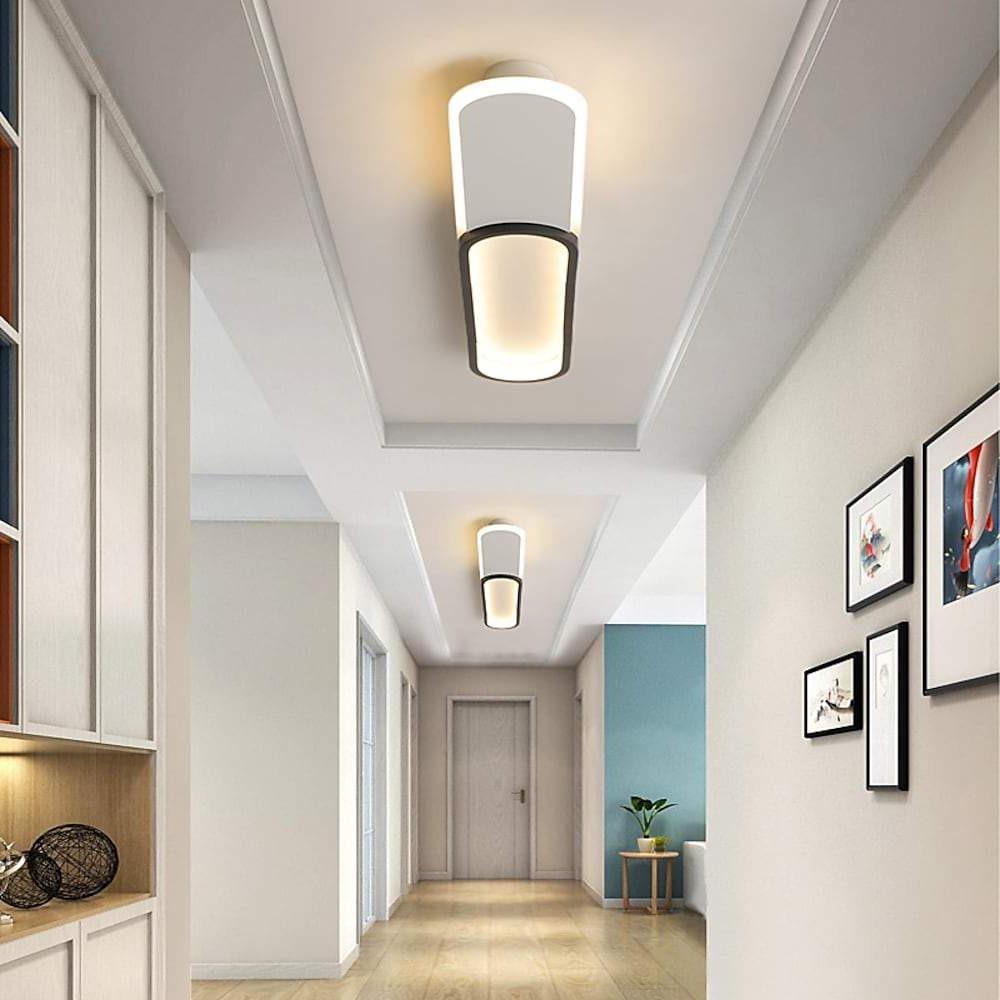 Rectangular Flush Mount LED Ceiling Light – Modern Minimalist Design