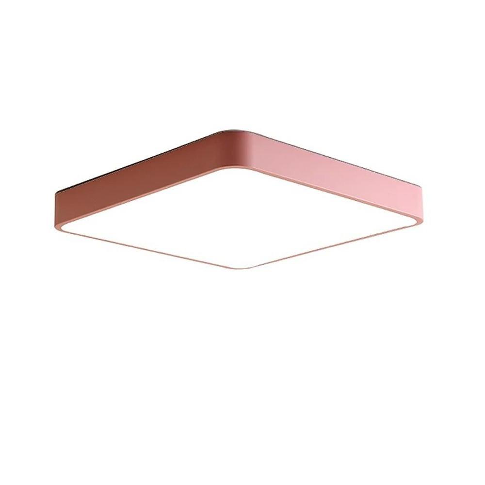 Square LED Flush Mount Ceiling Light Modern Metal Globe Design