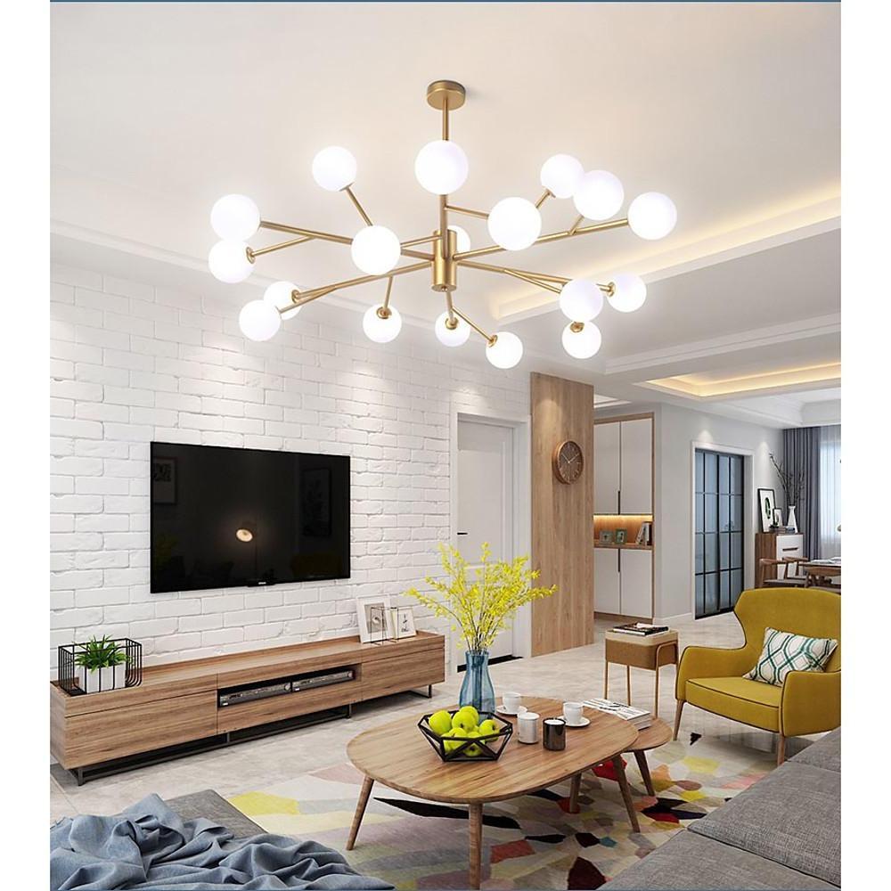 Sputnik Glass Bubble LED Ceiling Light – Modern Nordic Chandelier