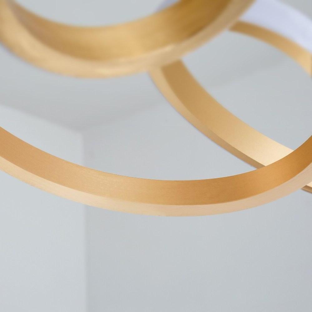 Interwoven Wave Metal Chandelier Modern Geometric LED Ceiling Light