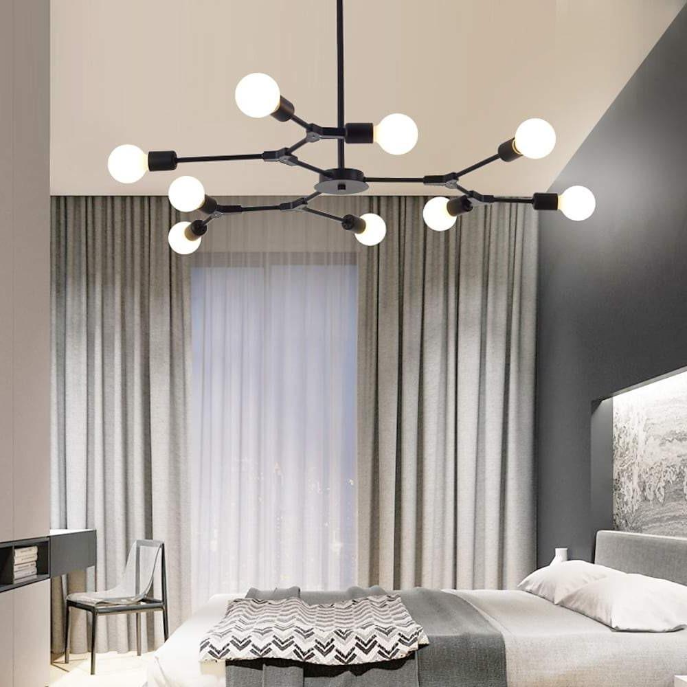 9-Light Sputnik Chandelier | Modern Metal Pendant Light