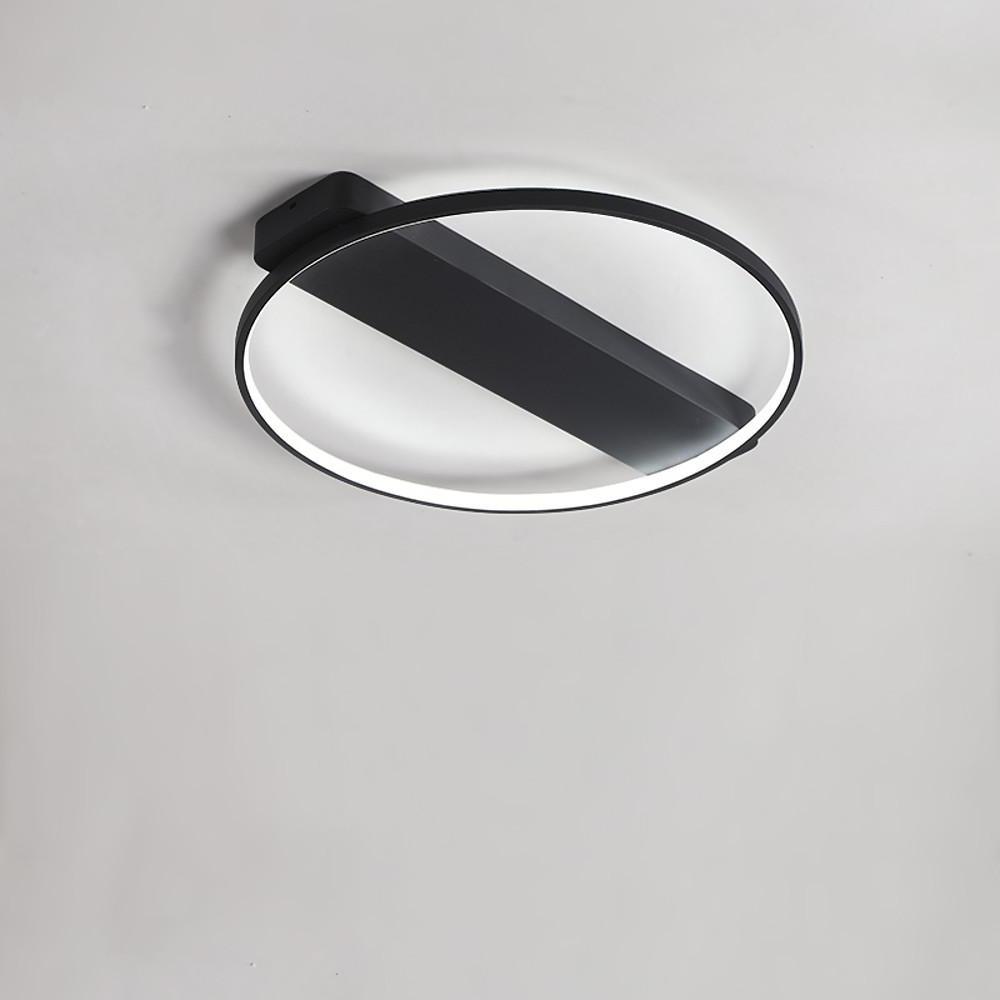 Modern LED Flush Mount Ceiling Light - Circle Rectangle Design