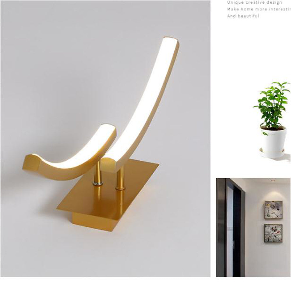 Arc Shaped Dimmable LED Flush Mount Ceiling Light - Modern Design
