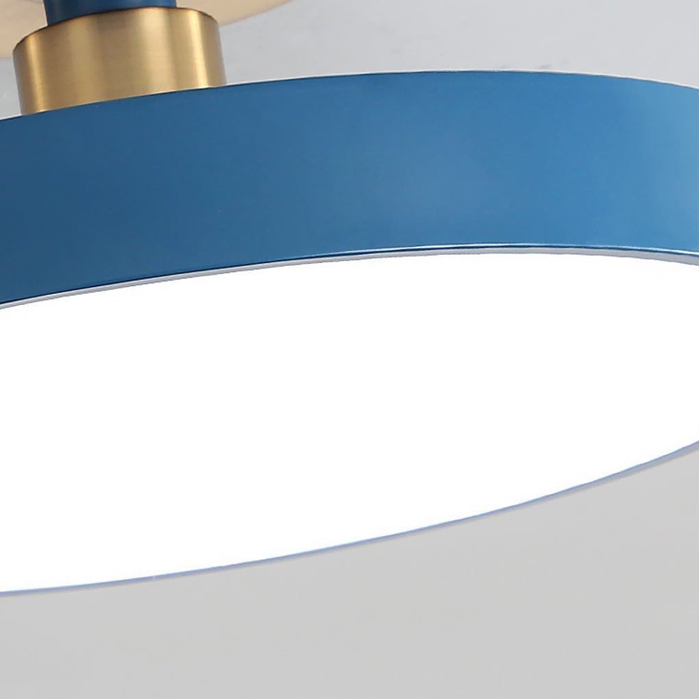 Modern LED Flush Mount Ceiling Light - Metal & Acrylic Globe Design