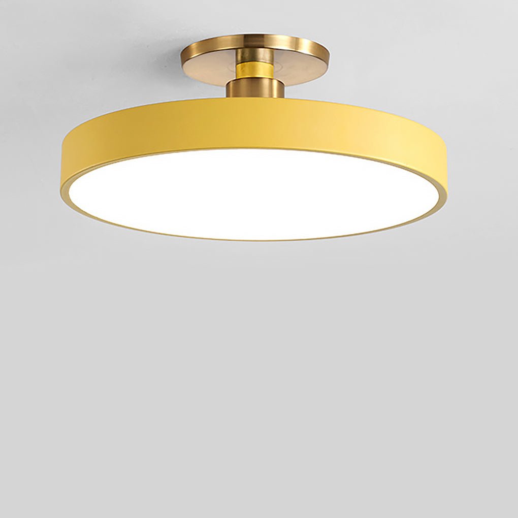Modern LED Flush Mount Ceiling Light - Metal & Acrylic Globe Design