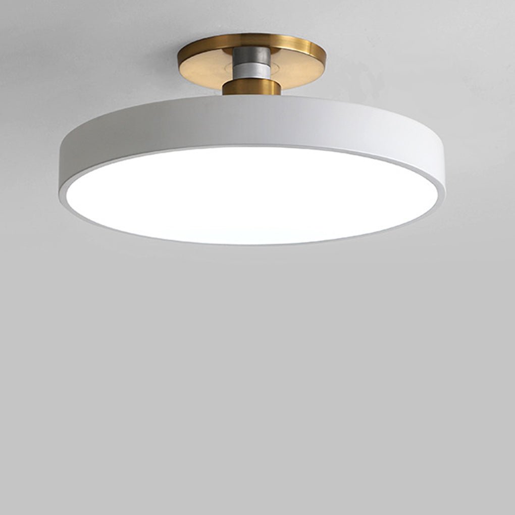 Modern LED Flush Mount Ceiling Light - Metal & Acrylic Globe Design