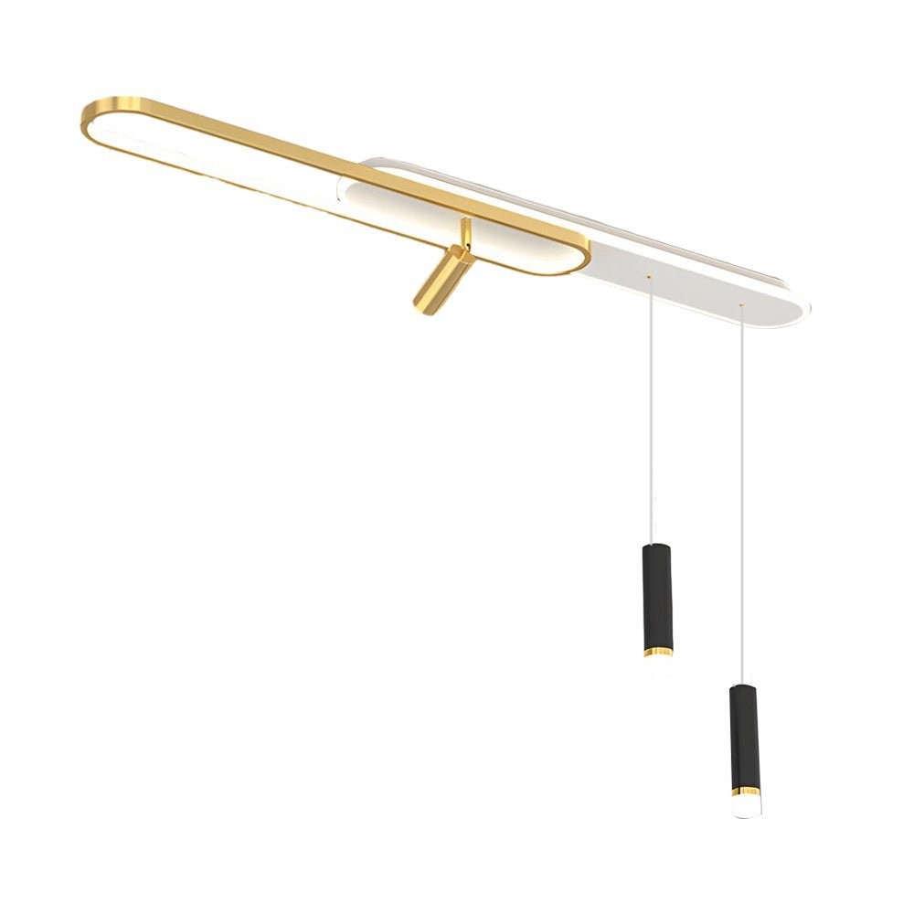 Modern LED Ceiling Light with Adjustable Spotlight & Pendant