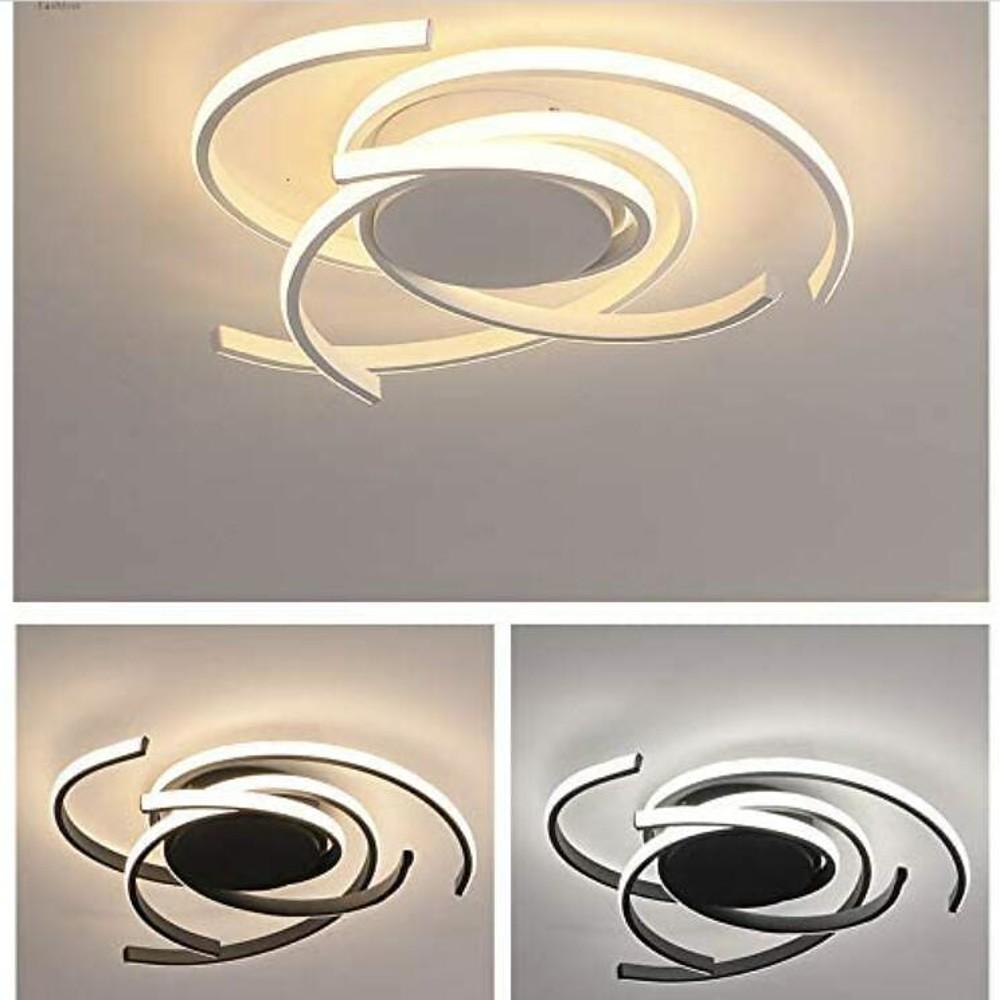 22" Artistic Aluminum Flush Mount Ceiling Light with LED