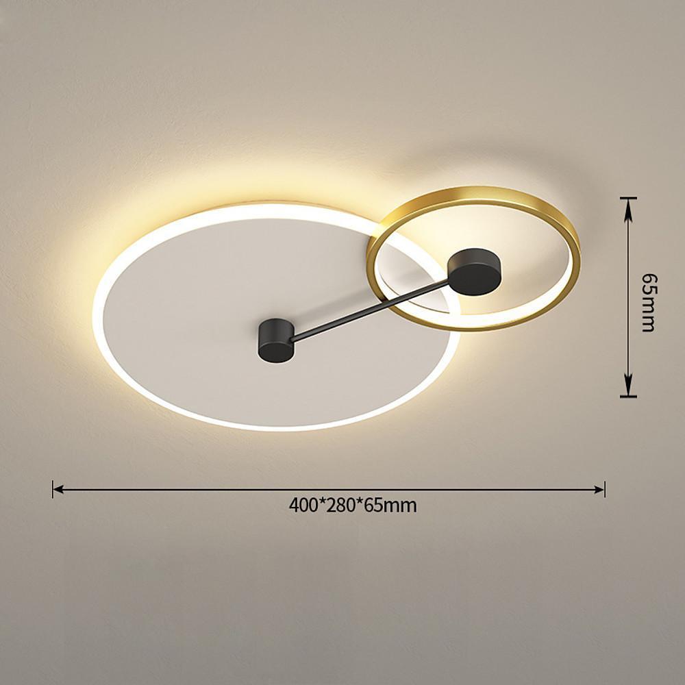 Geometric Circles Dimmable LED Flush Mount Ceiling Light