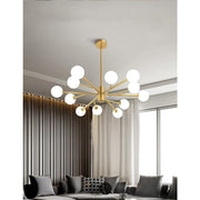 Sputnik Glass Bubble LED Ceiling Light – Modern Nordic Chandelier