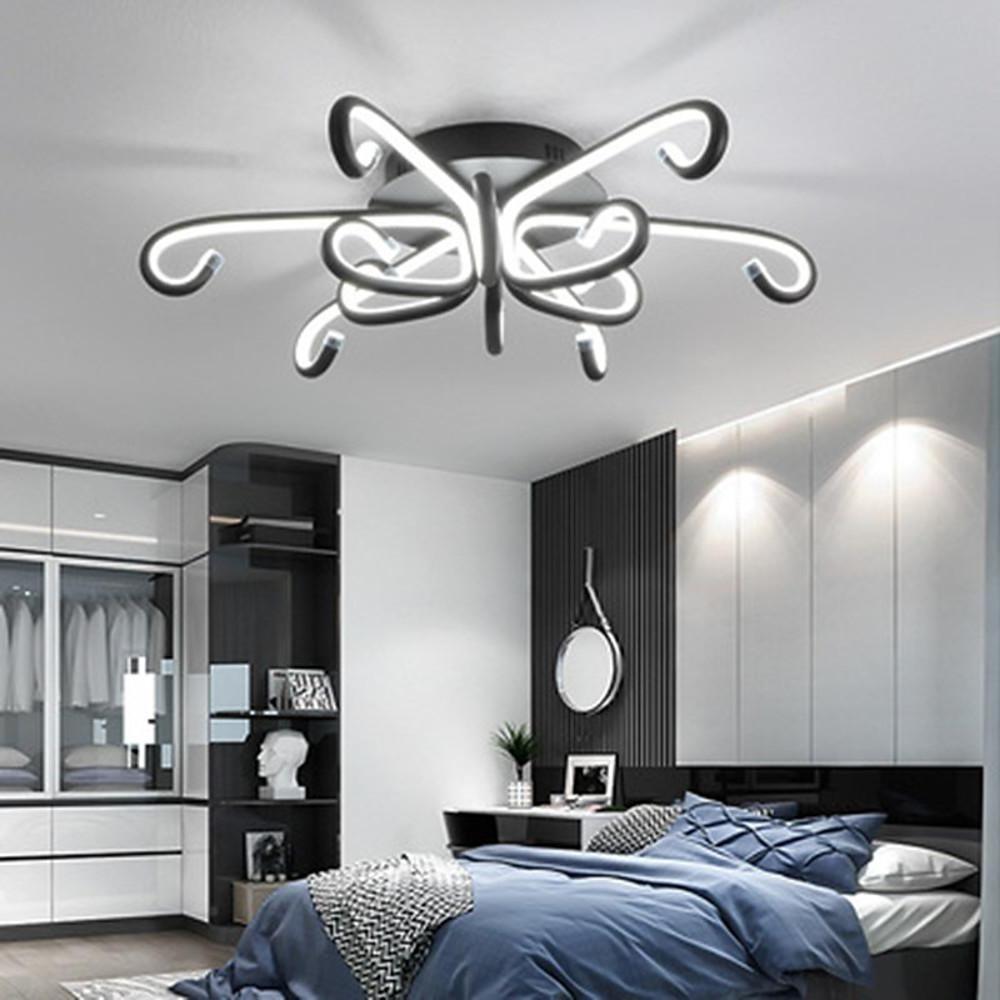 Octopus-Inspired Flush Mount Ceiling Light with Curved LED Arms