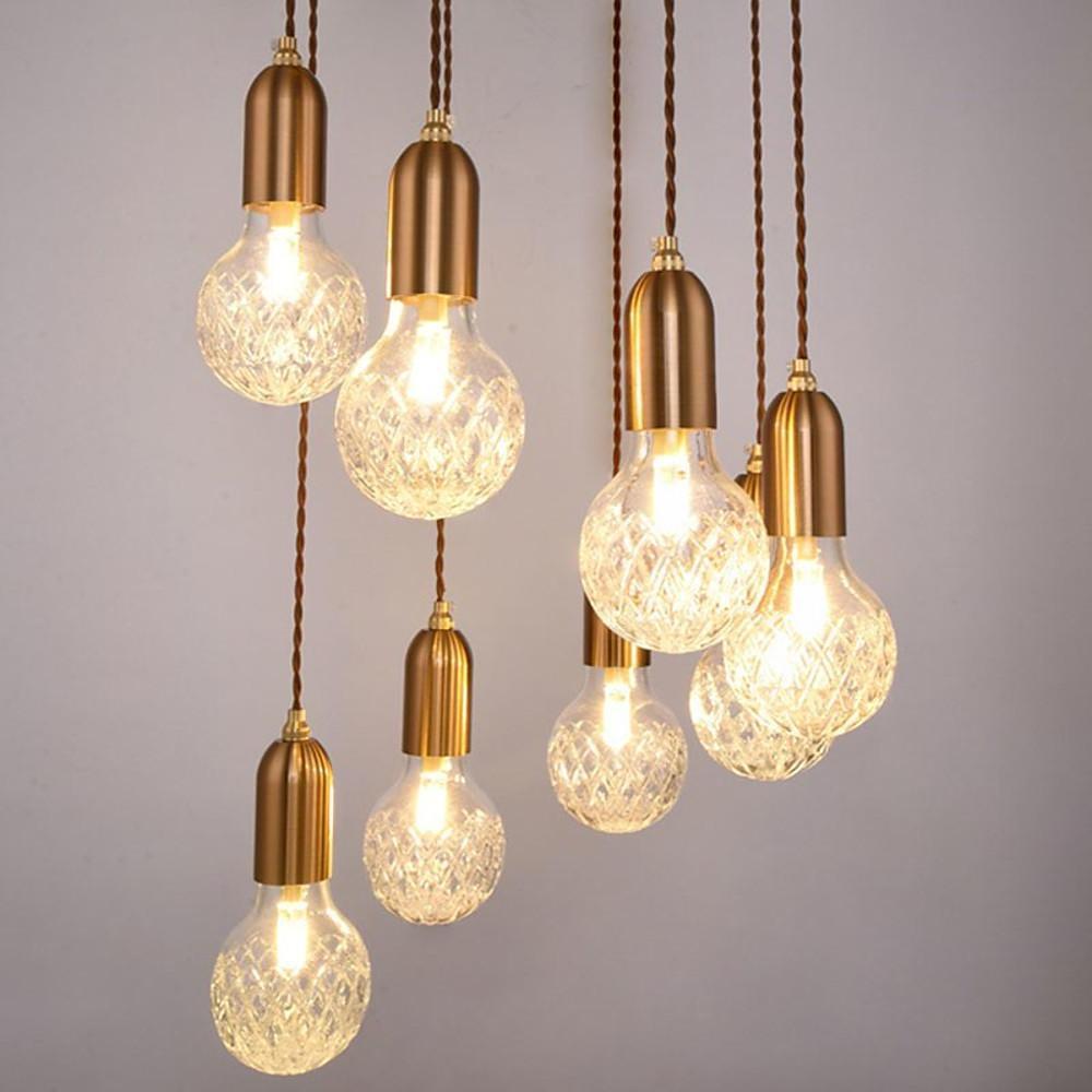 Modern Acrylic Bubble Globe LED Pendant Light Cluster Island Lamp