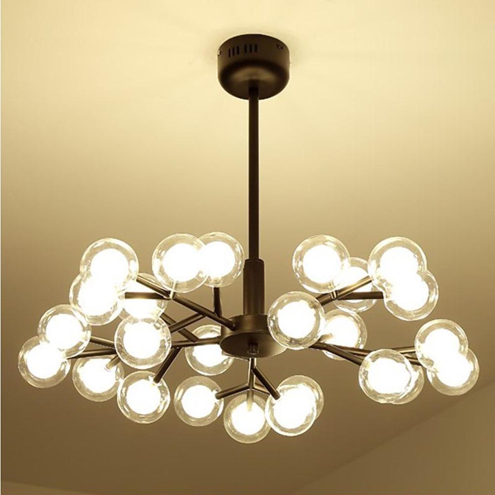 25-Light Glass Bubble Sputnik Chandelier Modern Ceiling Light