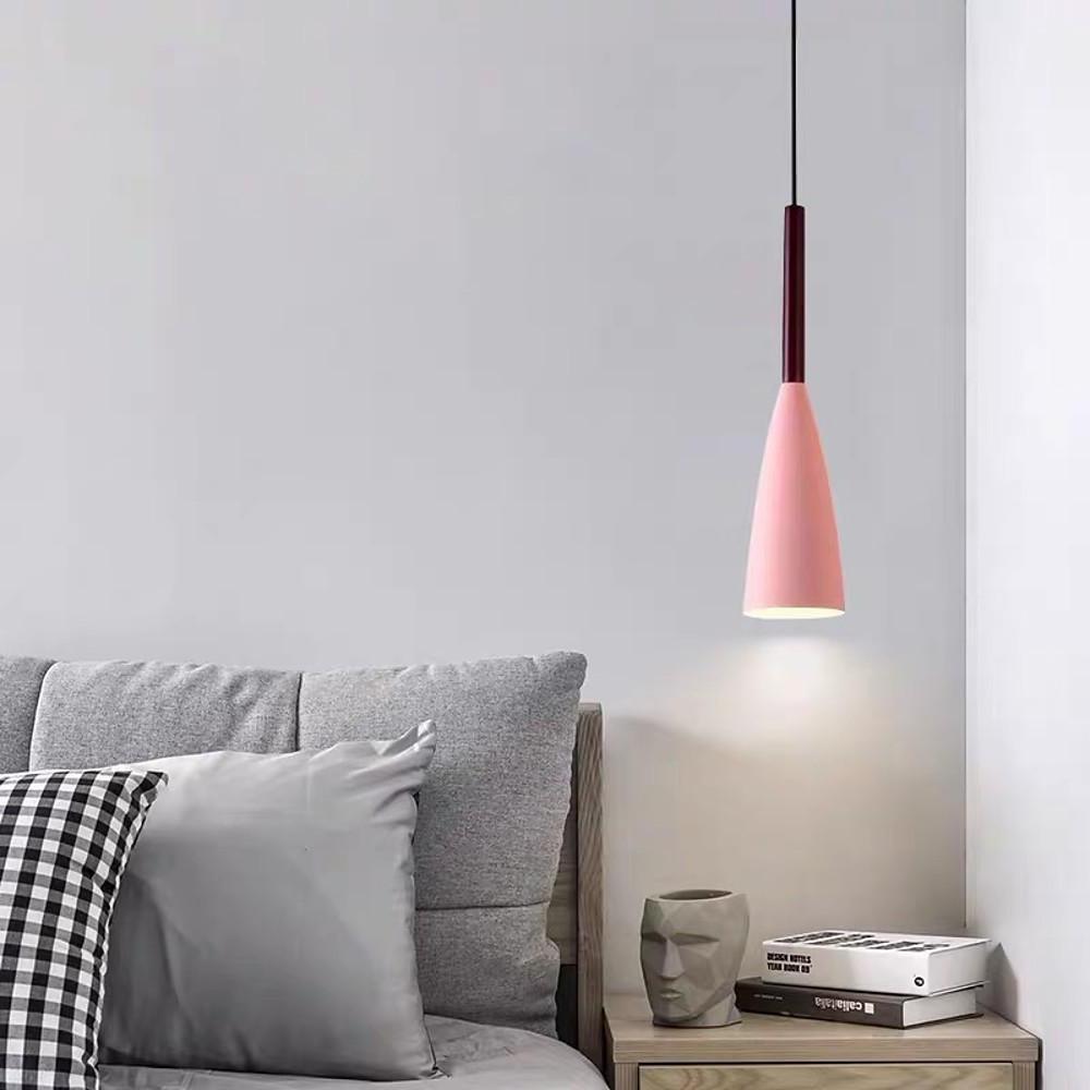 Modern Cone Pendant Light Metal LED Minimalist Island Lamp