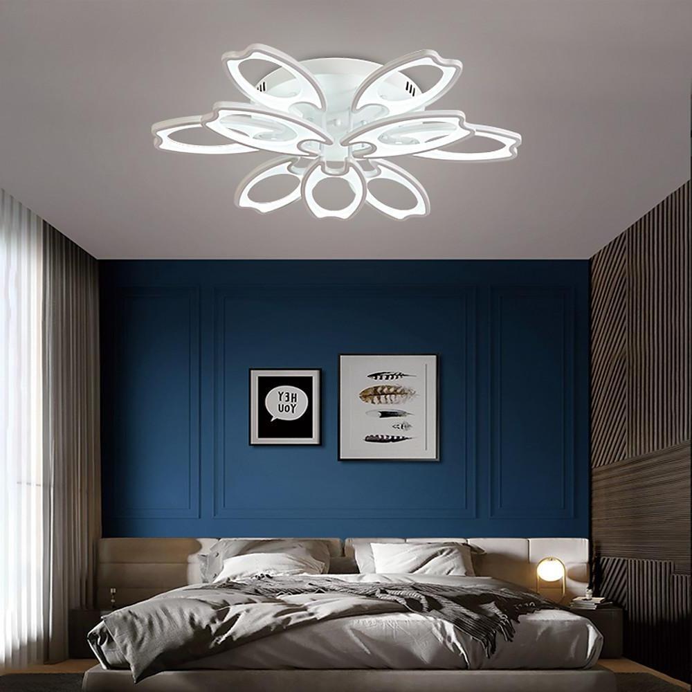 Modern Flower Petal LED Ceiling Light Dimmable Flush Mount