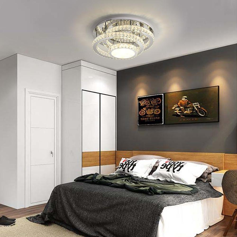 Gradated Flush Mount Ceiling Light - Nordic Acrylic & Steel LED