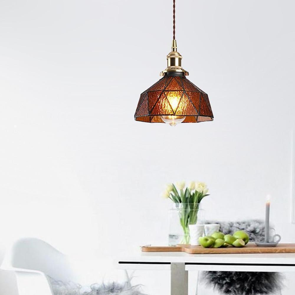Nordic Glass Pendant Light - Modern Ambient Hanging Ceiling Fixture