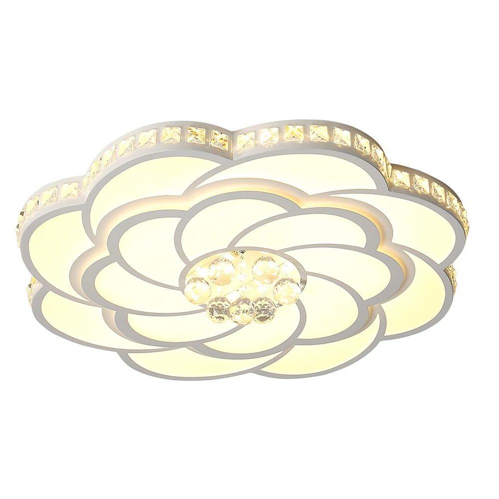 Flower Swirl Metal LED Flush Mount Ceiling Light