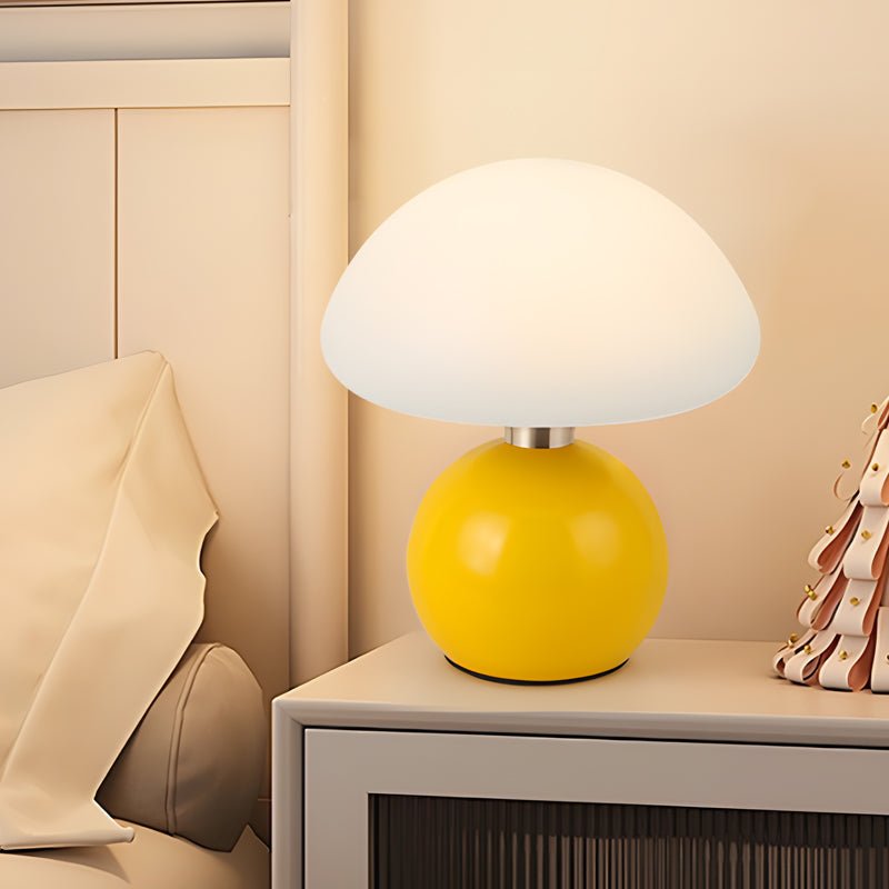 Touch Control Mushroom Kids Table Lamp with Metal Base & Acrylic Shade