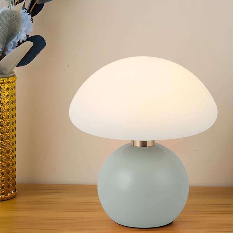 Touch Control Mushroom Kids Table Lamp with Metal Base & Acrylic Shade