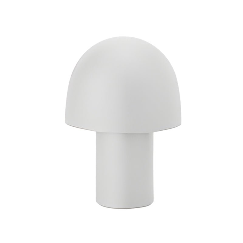 Modern Mushroom Frosted Metal Touch Table Lamp with Dome Shade