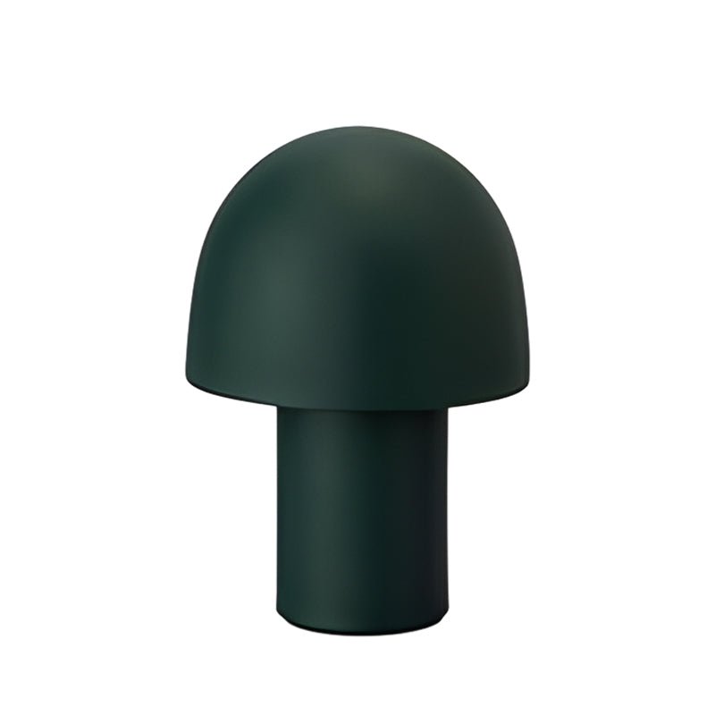 Modern Mushroom Frosted Metal Touch Table Lamp with Dome Shade