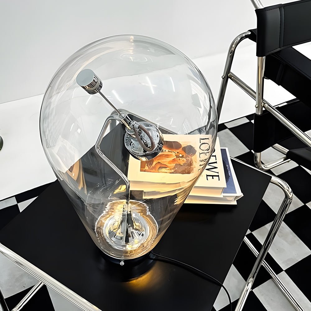 Touch-Dimming Glass Bulb Desk Lamp with Magnetic Control