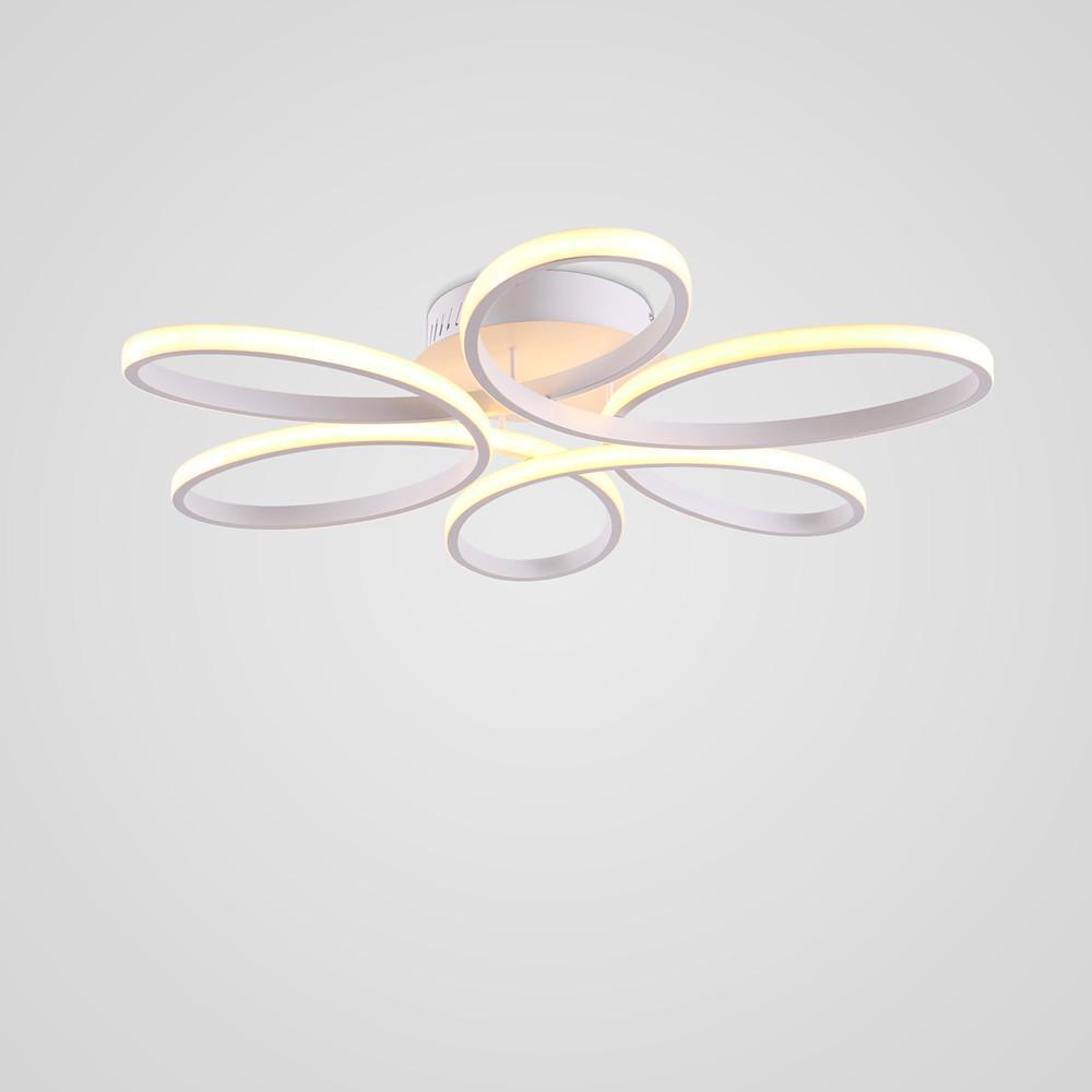 Flower Petal Dimmable LED Flush Mount Ceiling Light