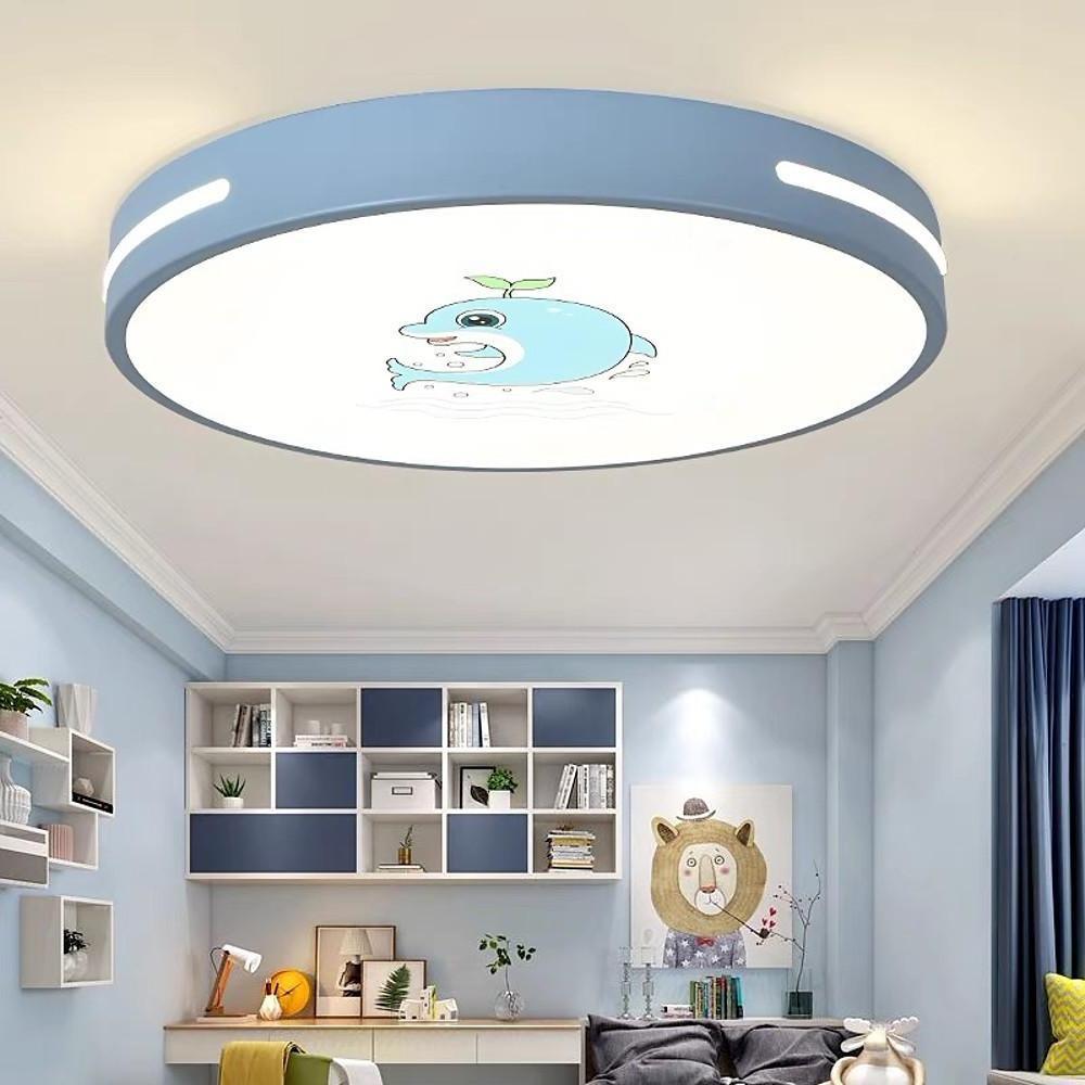 Modern LED Flush Mount Ceiling Light with Playful Patterns