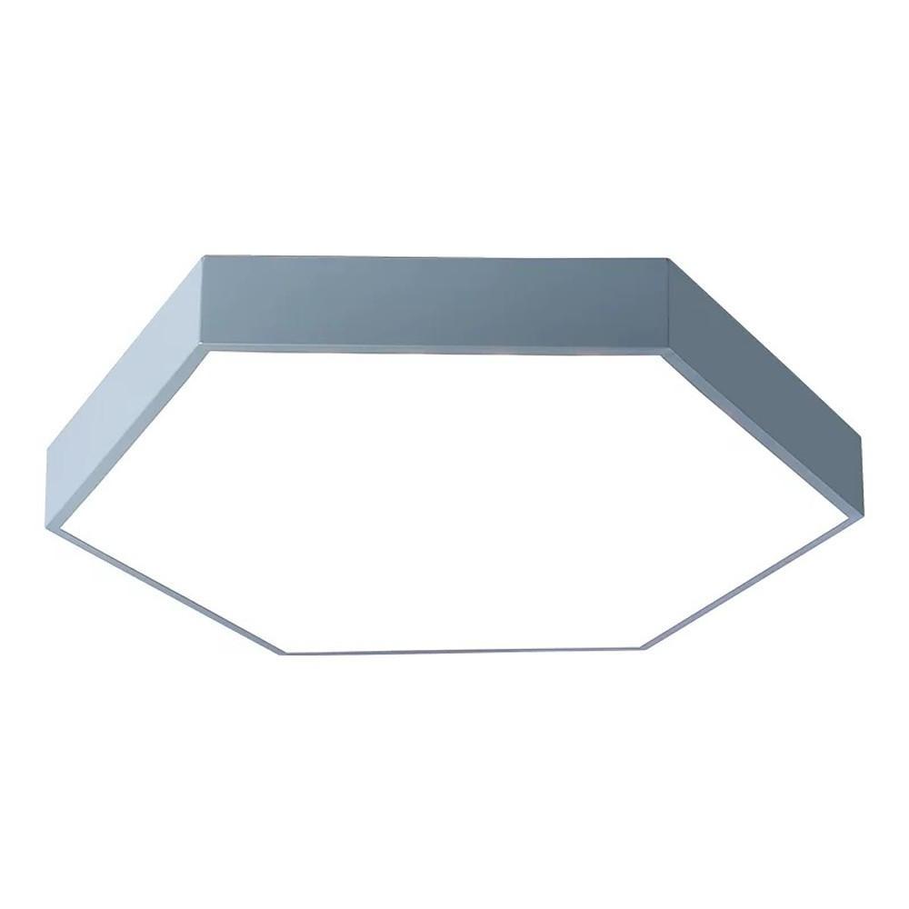 Hexagon LED Flush Mount Ceiling Light Modern Metal Design