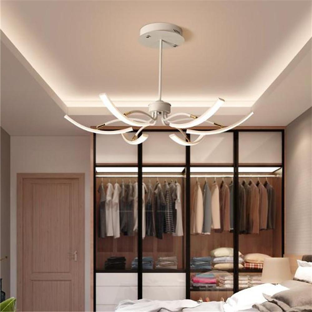 Flower Petal Dimmable LED Chandelier Modern Aluminum Pendant Light